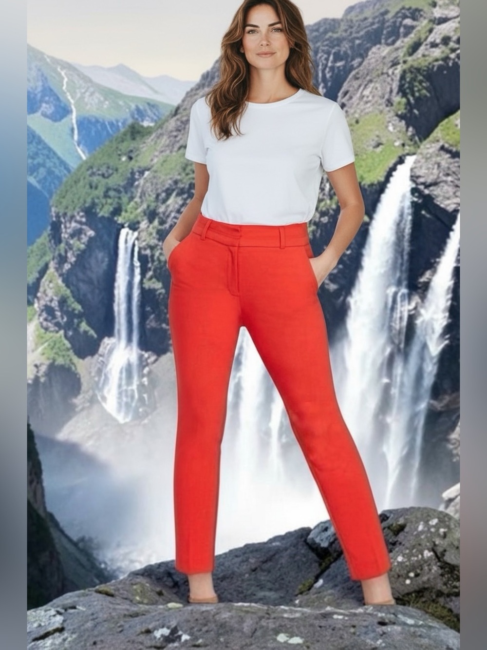 NY&C High Waisted Ankle Pants